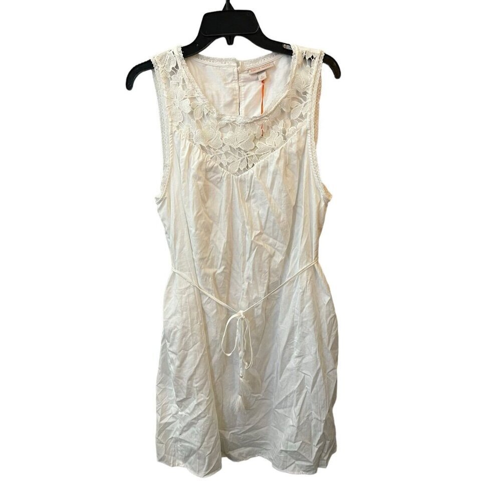 Women's Wide Strap Sleeveless A-Line Dress  Knox Rose  White  XL